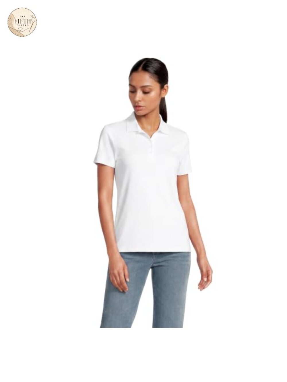 Supima Cotton Polo Shirt Slim Fit Wrinkle Resistant Work Casual